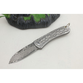 High Quality Damascus Steel Outdoor Folding Camping Survival Pocket Knife UD401146
